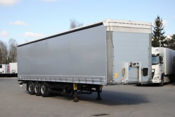 Nowa plandeka, skrzynia zbiorcza, podnoszona oś, stan bdb