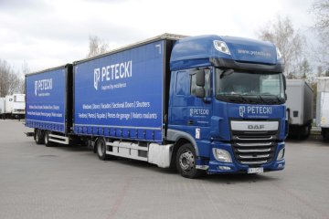 DAF XF440 podnoszony dach + Wecon podnoszony dach, firanki, tandem