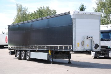 Nowa plandeka, podnoszona oś, kosz paletowy, stop paleta, stan bdb