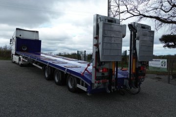 GVN Trailer • Niskopodwoziowa • 3 OSIE • PLATFORMA • FLATBED • FV23