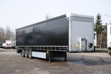 Nowa plandeka, podnoszona oś, kosz paletowy, stop paleta, stan bdb